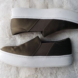 Vince Warren Platform Satin Sneakers